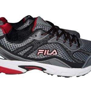 Fila Black and Red Sneakers